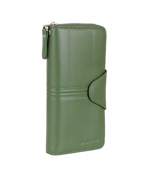 Женский кожаный кошелек de esse зеленый LC14621-GD89 Женский кожаный кошелек de esse зеленый LC14621-GD89