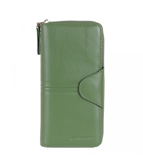 Женский кожаный кошелек de esse зеленый LC14621-GD89 Женский кожаный кошелек de esse зеленый LC14621-GD89