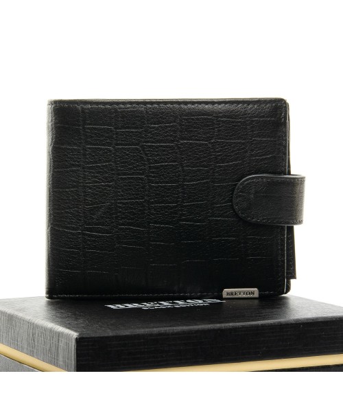 Кожаный мужской кошелек Bretton CROCO-M3707 Кожаный мужской кошелек Bretton CROCO-M3707