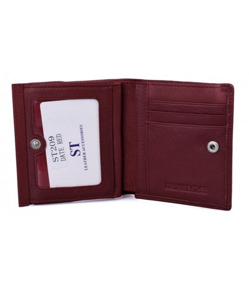 Кошелек женский ST Leather Accessories бордовый Кошелек женский ST Leather Accessories бордовый
