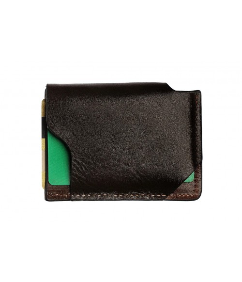 Кожаный мужской кардхолдер CardCase коричневый / терракот Кожаный мужской кардхолдер CardCase коричневый / терракот