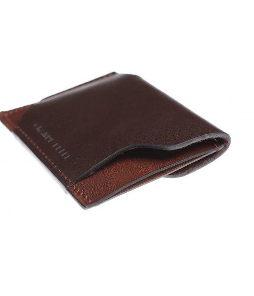 Кожаный мужской кардхолдер CardCase коричневый / терракот Кожаный мужской кардхолдер CardCase коричневый / терракот