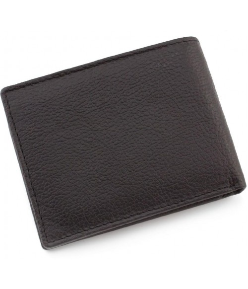 Кошелек кожаный черный мужской ST Leather Accessories с зажимом для денег Кошелек кожаный черный мужской ST Leather Accessories с зажимом для денег